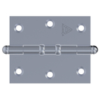 Dobradiça Para Porta Portão Madeira Aço Zincado Pino Bola | A